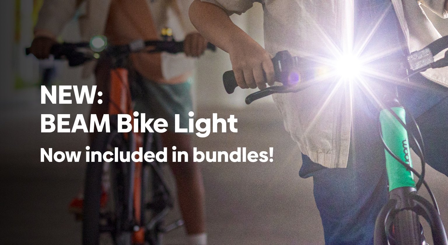 NEW BEAM Bike Light included in Bundles!