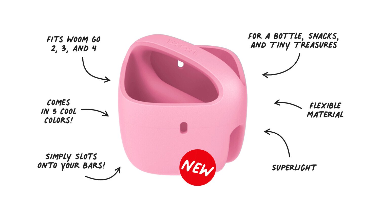 Flexible POP Basket in 5 colors for woom GO 2, 3 and 4
