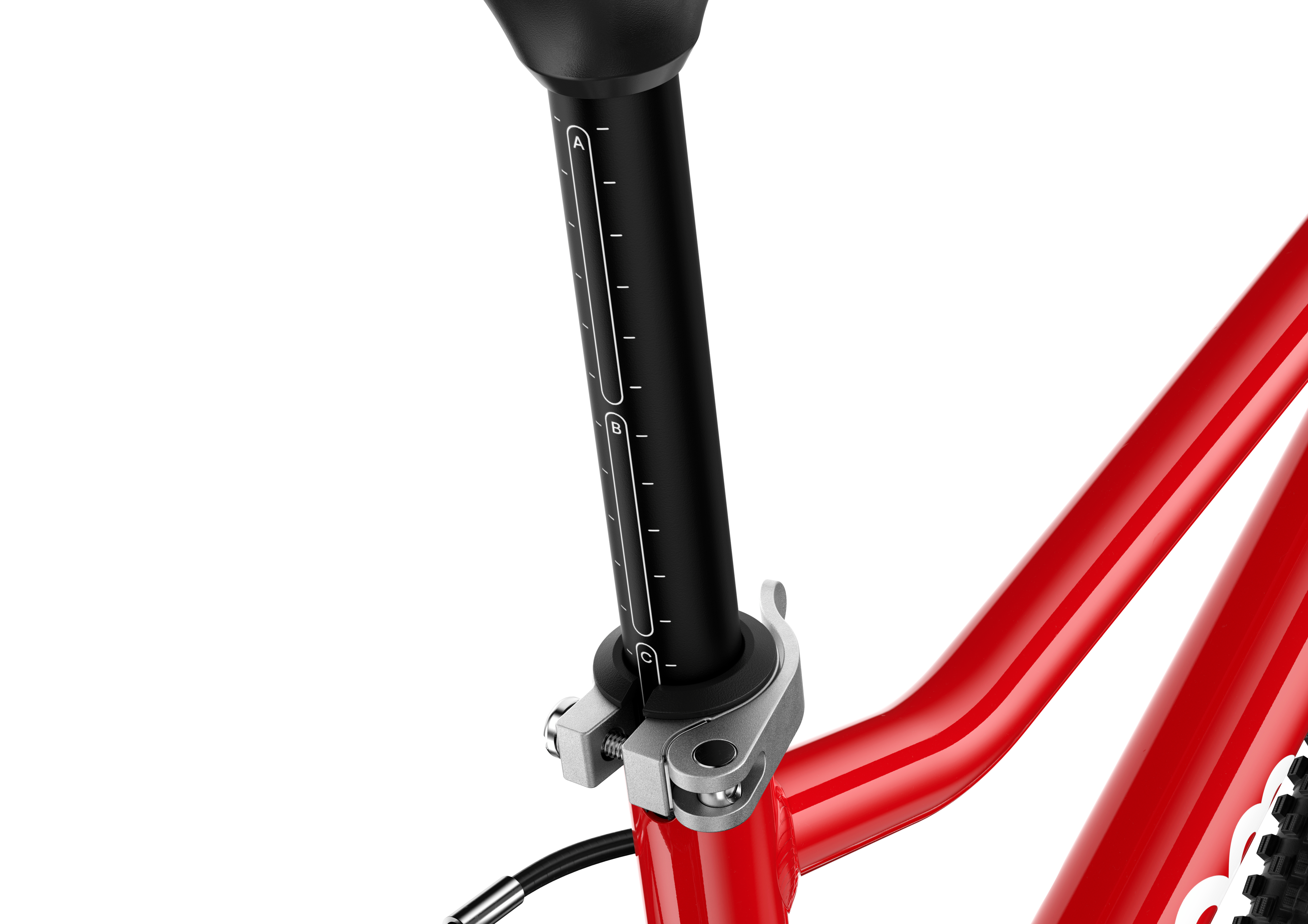 woom GO Seatpost markings