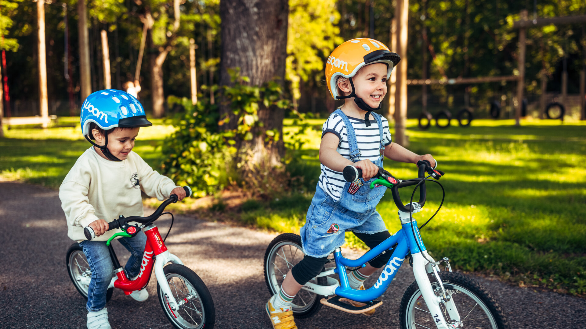 learning to ride a balance bike