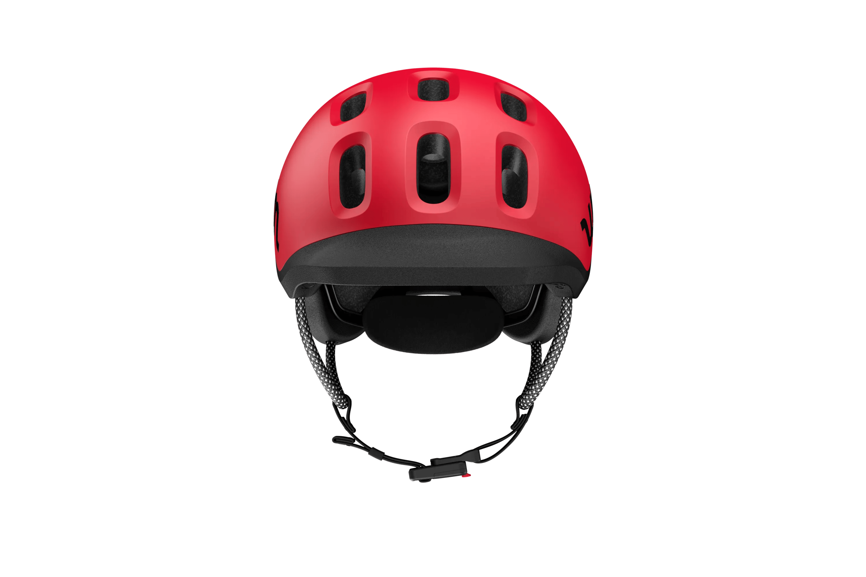 Detailansicht des Magnetverschlusses am READY Kinderfahrradhelm von woom